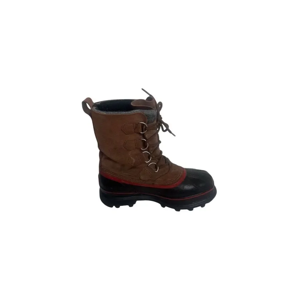 Sorel Men's Brown Leather Snow Boots Size 7 Waterproof Insulated